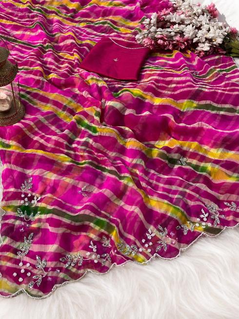 Vinayak lightweight chiffon saree wholesaler
